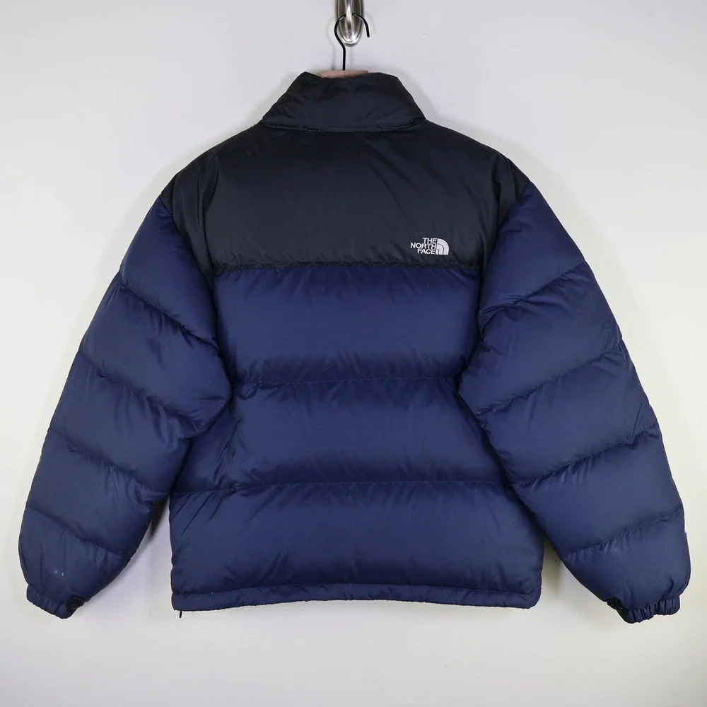 2009 The North Face Nuptse‎ 700 Puffer Jacket Medium Black Navy Blue Down